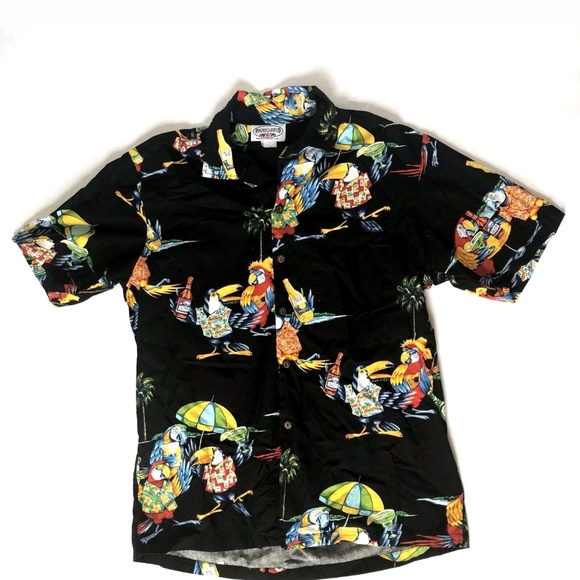 pacific legend Other - Pacific Legend Hawaiian Parrot Button Front Size M